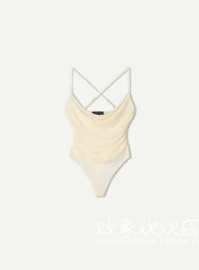 英国代购正品07.09 2025潮流导向 女装新款 吊带浅色设计连体衣