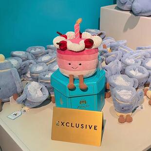 国内现货秒!02.07 jellycat联名Harrods限定粉色蛋糕 生日蛋糕