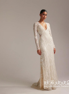 英国代购正品03.06 2025潮流导向 女装新款 高级重工礼服连衣裙