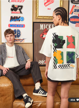 英国代购正品02.25 2026潮流导向 女装新款 米老鼠图案中性T恤