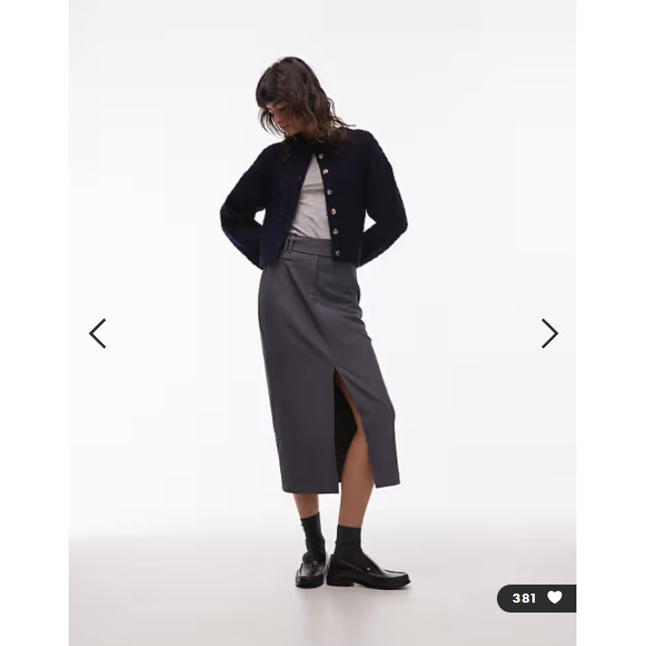 英国代购正品01.19 2026潮流导向 女装新款 深色开叉长款半身裙,女装/女士精品,半身裙,淘宝优惠券,粉丝福利购,淘宝优惠卷