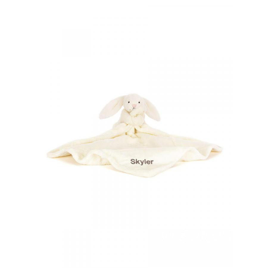 英国代购正品11.06 jellycat Personalised 奶油兔子安抚巾定制款