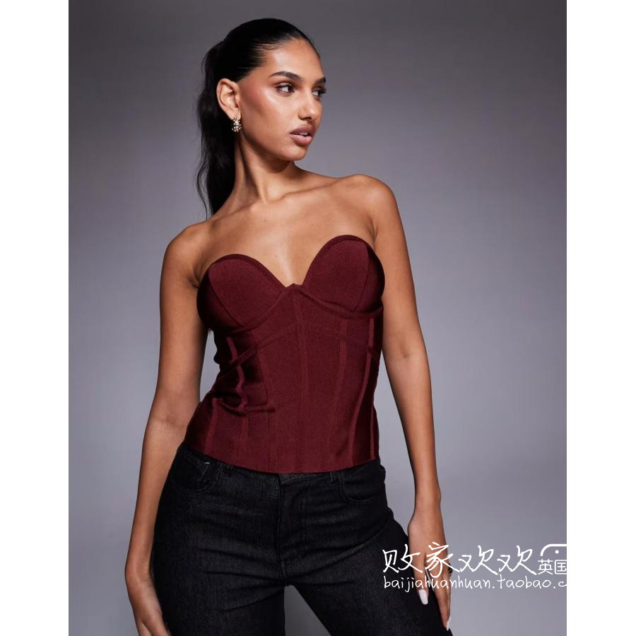 英国代购正品11.21 2025潮流导向 女装新款 抹胸设计百搭背心
