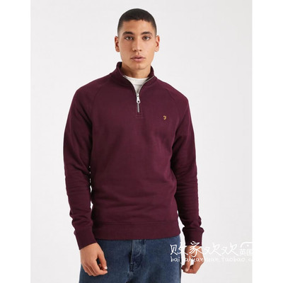 英国代购正品11.05 2025潮流导向 男装新款 半拉链长袖舒适卫衣