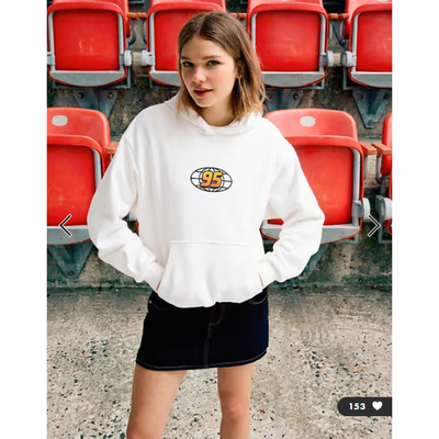 女装新款连帽汽车图案设计套衫