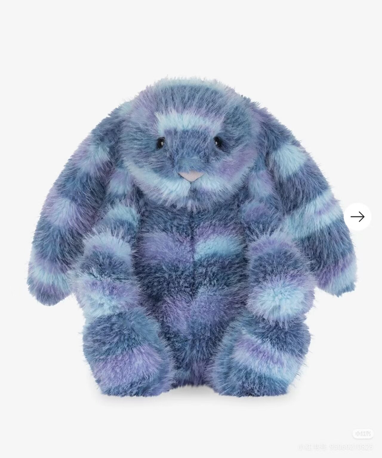 英国代购正品 09.06 jellycat&selfridges联名款蓝紫色条纹邦尼兔