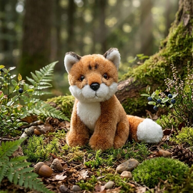 英国代购正品09.23 Living Nature Sitting Fox 狐狸毛绒玩偶礼物