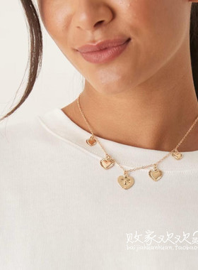 英国代购正品09.01 2025潮流导向 饰品新款 爱心金色设计项链项链