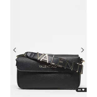 英国代购正品01.06 2026潮流导向 女包新款 黑色翻盖单肩包斜挎包