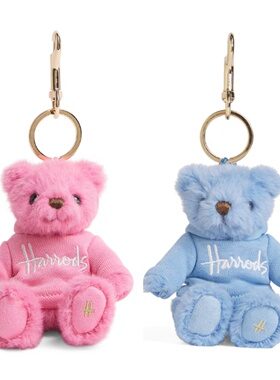 英国代购正品03.09 Harrods Henry Bear Keyring 亨利小熊钥匙扣