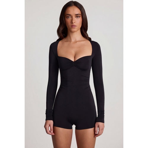 英国代购正品09.10 名品ohpolly 女装新款 低胸紧身长袖连衣裤
