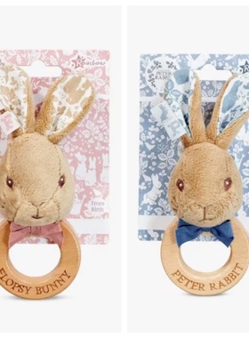 英国代购正品08.01 Peter Rabbit Ring Rattle彼得兔子摇铃磨牙环