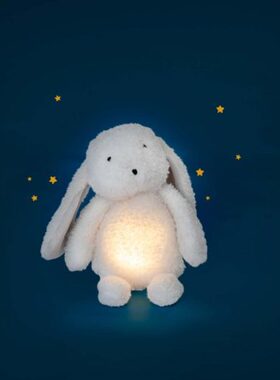 英国代购正品03.22 Moulin Roty Light-up发光兔毛绒玩偶安抚礼物