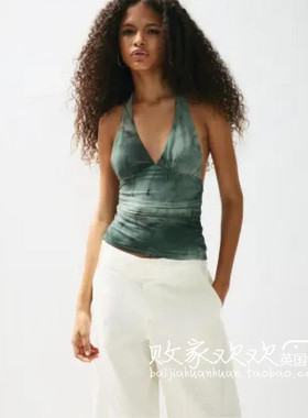 英国代购正品07.07 2025潮流导向 女装新款 休闲印花舒适百搭背心