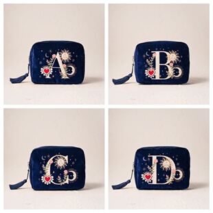 英国代购正品03.16 Enchanted Alphabet Wash Bag 魔法字母化妆包