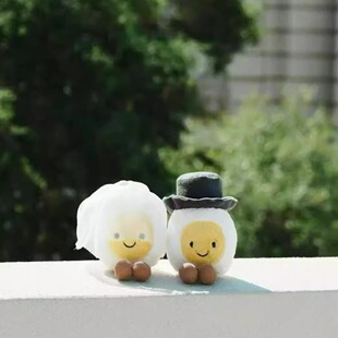 国内现货秒!07.15 jellycat Boiled Egg 结婚系列新娘婚纱蛋蛋