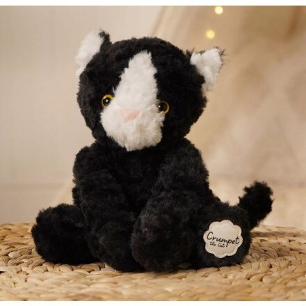 英国代购正品07.24 Crumpet the Black White Cat 猫咪克鲁普玩具