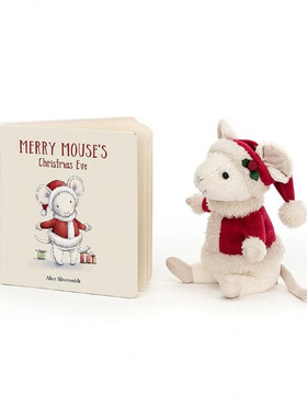 英国代购正品01.22 jellycat Merry Mouse Book 快乐老鼠和书套装