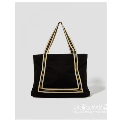 英国代购正品05.17 名品Monsoon 女包新款 超大黑色手提袋托特包