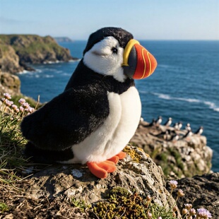 英国代购正品07.19 Living Nature Large Standing Puffin 海鸥