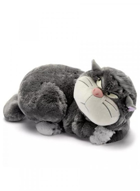 英国代购正品07.07 Disney Store Japan Lucifer 灰猫毛绒玩偶