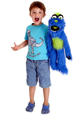 英国代购正品12.30 Blue Monster Puppet 蓝色怪物傀儡 手偶 玩偶