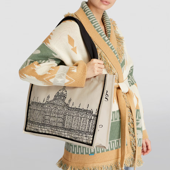 Harrods城堡图案手提包