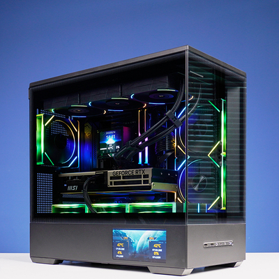 年终特惠微星RTX5070硬派师显卡AMD7800X3D屏显版DIY游戏电脑