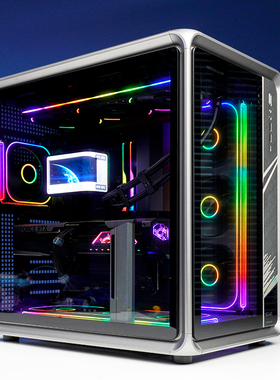裸眼3D水冷电脑微星RTX5070TI魔龙显卡锐龙9800X3D铝合金游戏主机