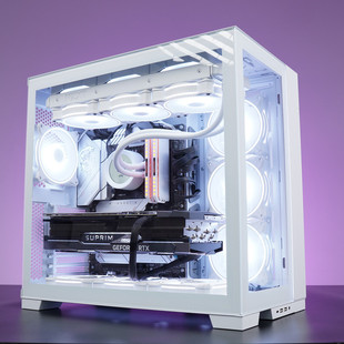 微星RTX5070ti魔龙显卡英特尔Ultra 9 285K海景房RGB水冷电脑主机