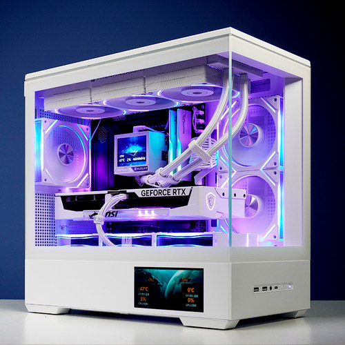 开学季特惠微星RTX5070魔龙显卡AMD9800X3D电竞游戏RGB屏显版电脑