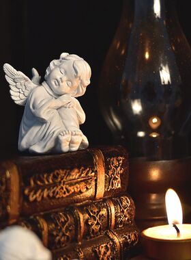 树脂少女心雕塑装饰摆件