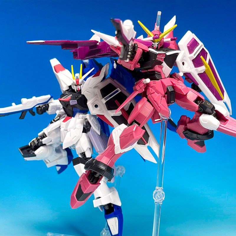 正品万代食玩 高达g frame  新骨架fa  nt 决斗自由正义高达