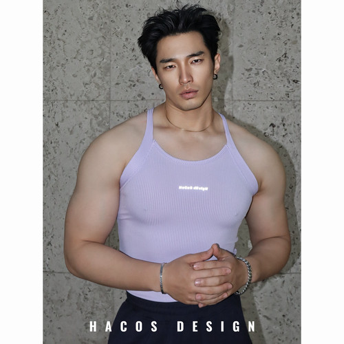 HACOS 细带 背心修身运动打底上衣透气吸汗跑步健身衣