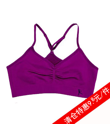 清仓价女单层无胸垫运动文胸瑜伽背心文胸少女打底背心学生内衣