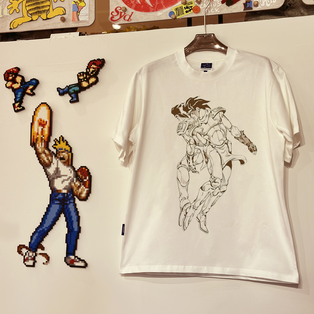 动漫JOJO奇妙冒险印花T恤重磅大码短袖漫画周边vintage潮牌半袖