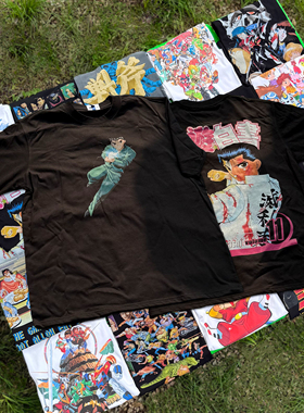 【原创】16BIT风格 MD 幽游白书 复古游戏T恤手绘像素短袖