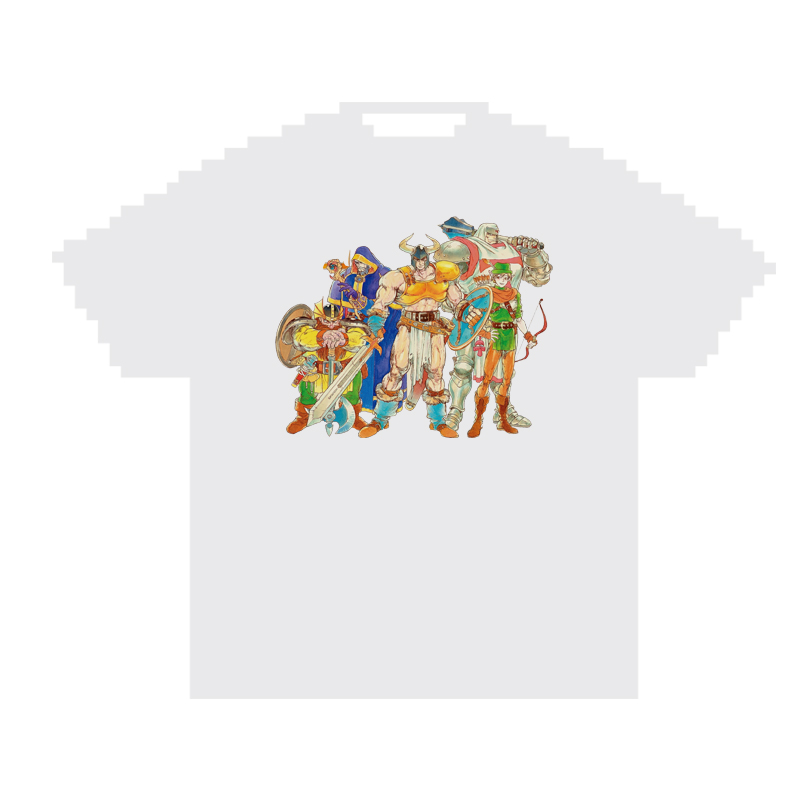 【原创】32BIT风格 街机 龙王 复古游戏T恤手绘像素短袖