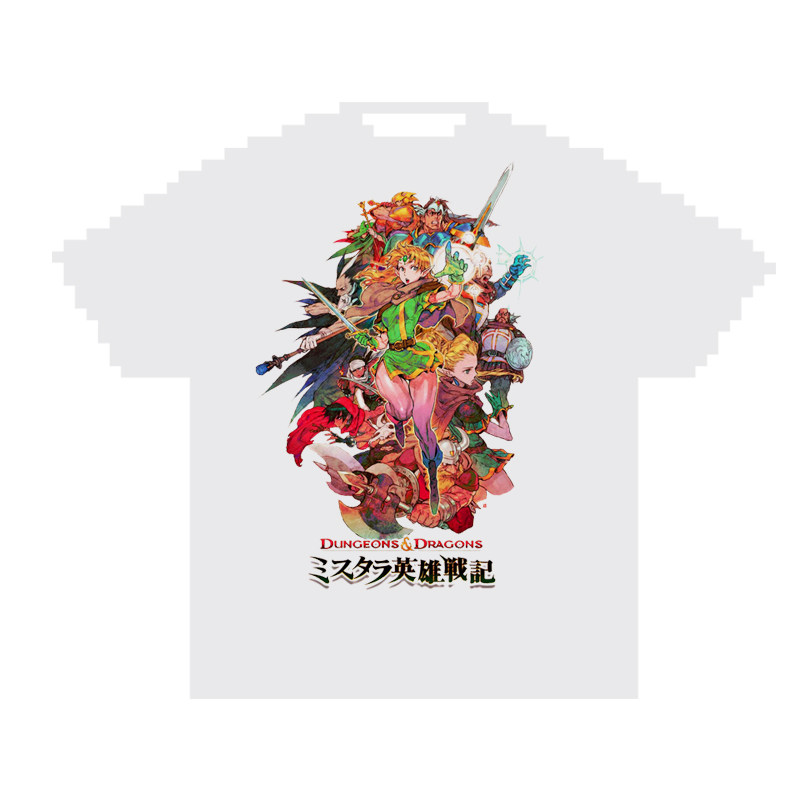 街机32bit《龙与地下城》 游戏印花T恤夏季潮牌短袖大码半袖长袖T