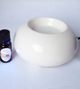 出口品质 FEA防干烧电子香薰炉 80度恒温香熏炉黑白色 送精油