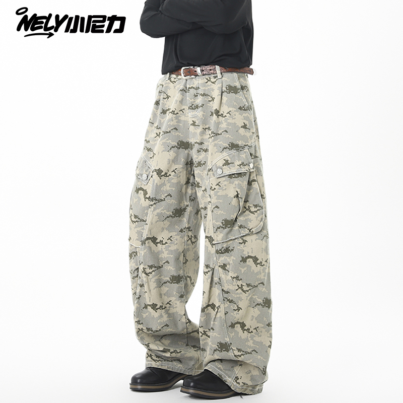 小尼力迷彩多口袋长裤