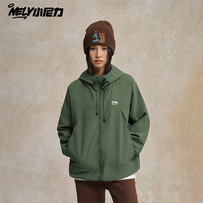 nely小尼力冲锋外套男女户外运动夏季轻薄防晒衣防风宽松登山服