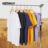 T恤男女同款 小尼力纯棉短袖 t恤基础纯色百搭舒适上衣 新款 2026夏季