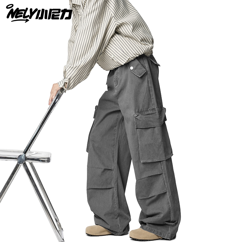 小尼力工装多口袋长裤