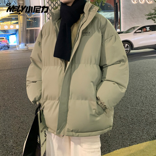 复古男款冬季2025新款情侣保暖加厚美式外套青少年冬装棉服面包服