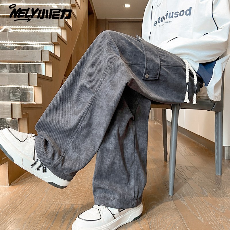 小尼力复古潮牌工装裤