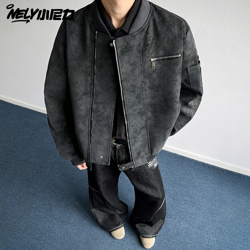 小尼力复古潮牌夹克外套