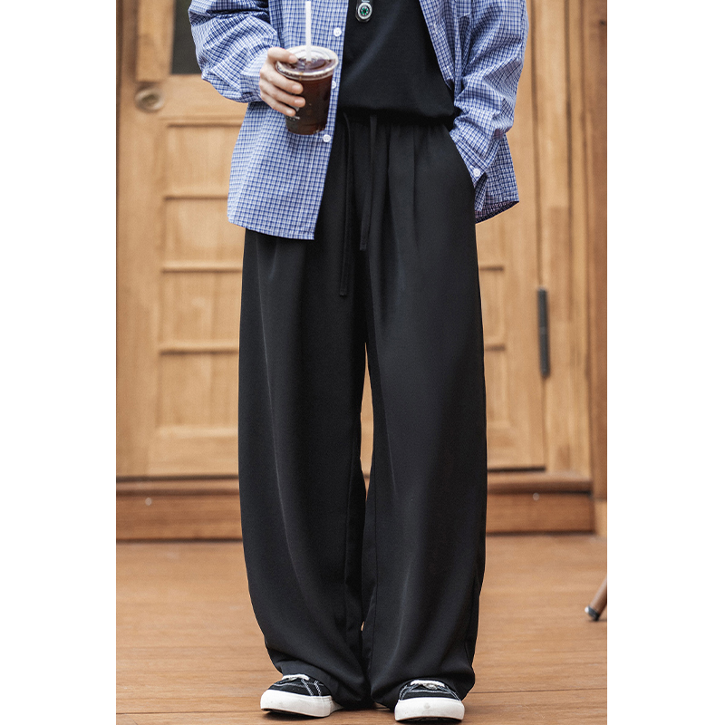 小尼力黑色休闲裤男春秋