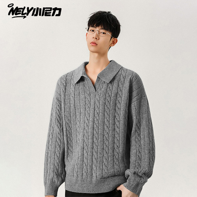 小尼力假两件毛衣针织衫