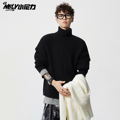 小尼力高领毛衣针织衫